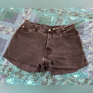 Levi's Black Cutoff Shorts Women's Size 16